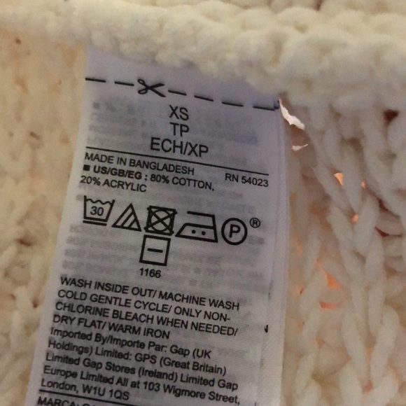 EUC Gap Ivory Bubble Shawl Sweater - Picture 5 of 8